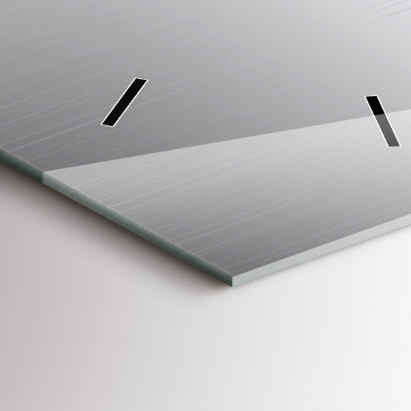 Vertikálne hodiny Strieborný vzor