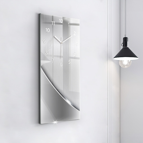 Vertikálne hodiny Strieborný vzor