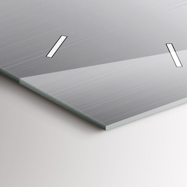 Vertikálne hodiny Strieborný vzor