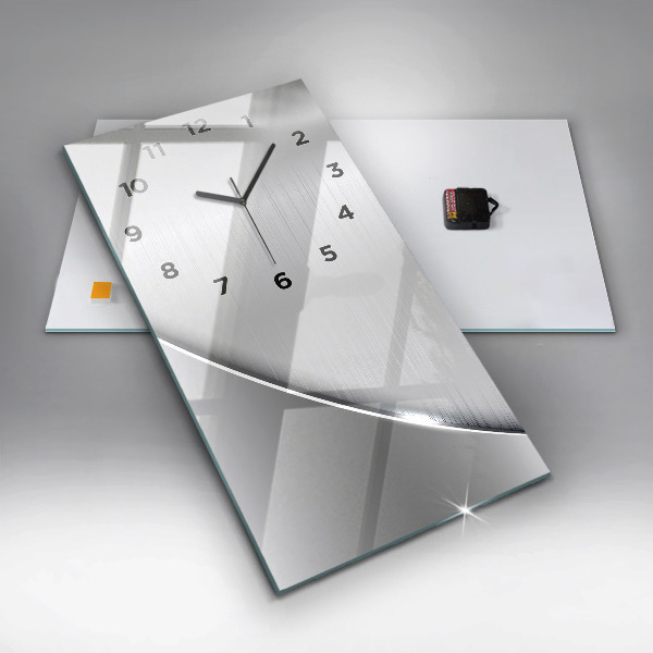 Vertikálne hodiny Strieborný vzor