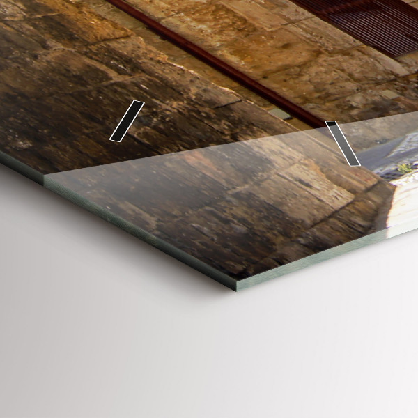 Horizontálne hodiny Malebná ulica Rodosu