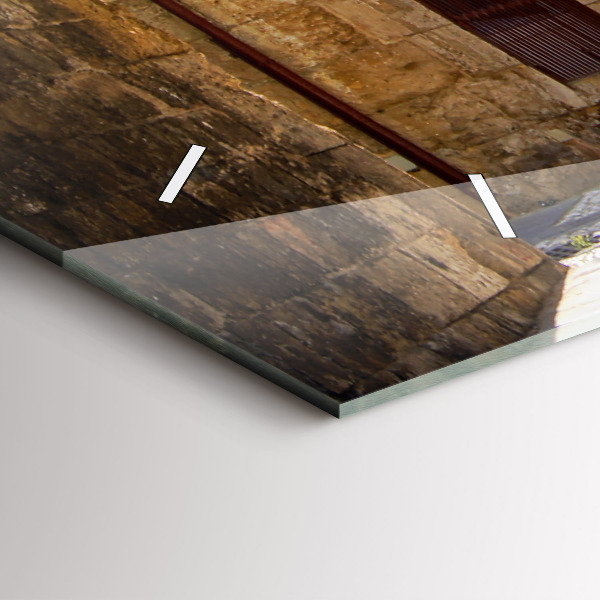 Horizontálne hodiny Malebná ulica Rodosu