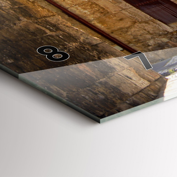 Horizontálne hodiny Malebná ulica Rodosu