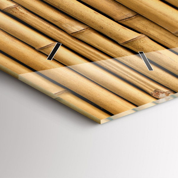 Horizontálne hodiny Bambusové palice