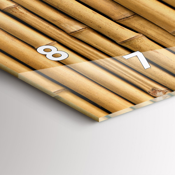 Horizontálne hodiny Bambusové palice