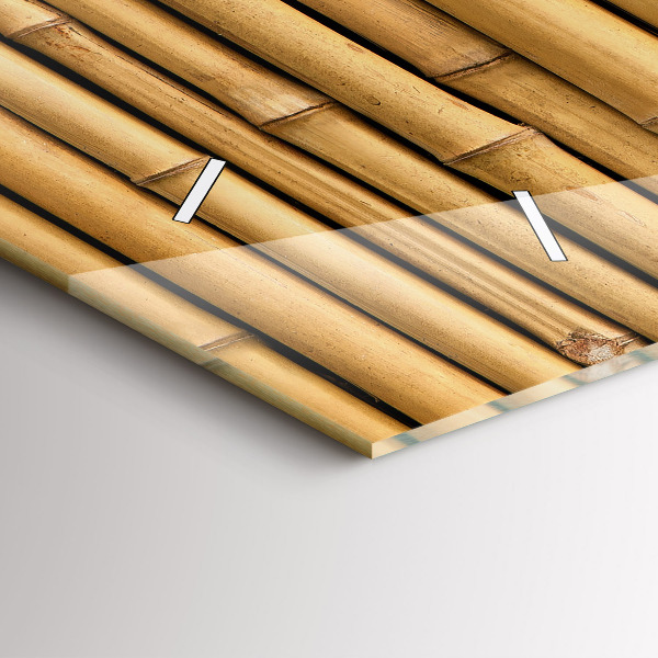 Horizontálne hodiny Bambusové palice