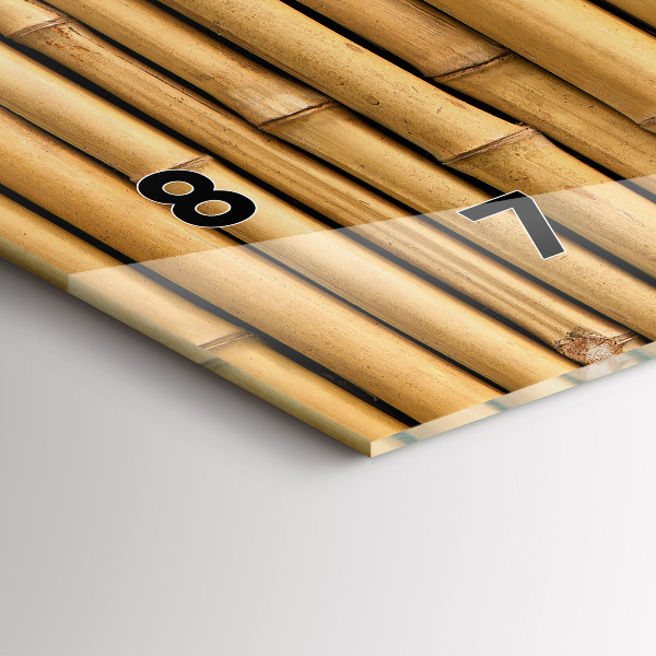 Horizontálne hodiny Bambusové palice