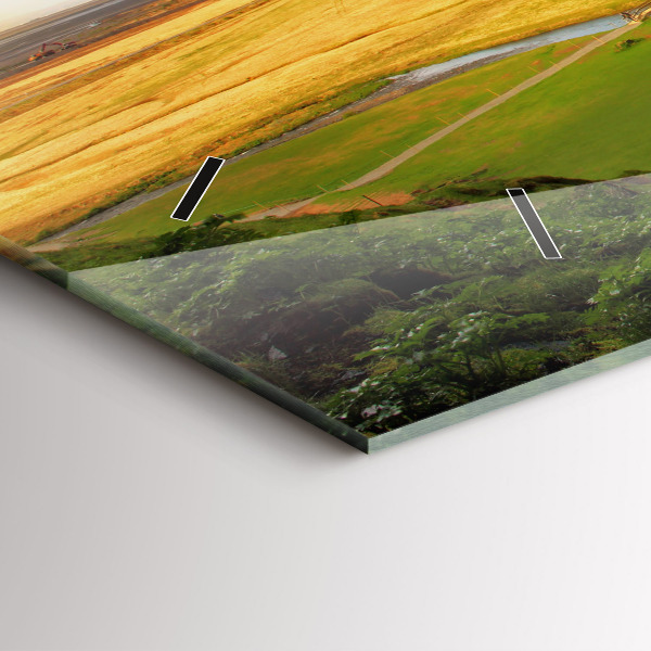 Horizontálne hodiny Vodopád na Islande