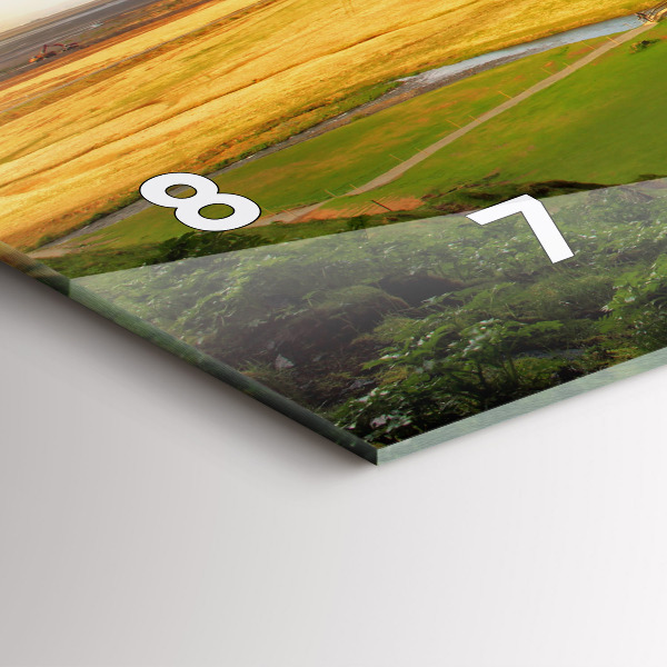 Horizontálne hodiny Vodopád na Islande