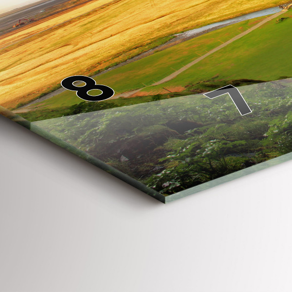 Horizontálne hodiny Vodopád na Islande