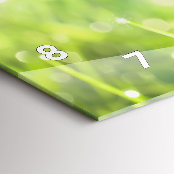 Horizontálne hodiny Zelená tráva