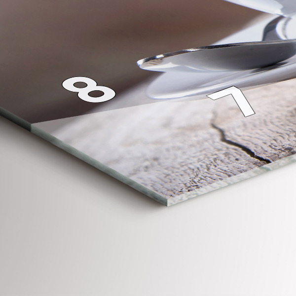 Horizontálne hodiny Šálka kávy