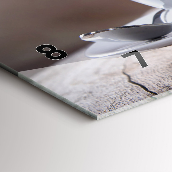 Horizontálne hodiny Šálka kávy