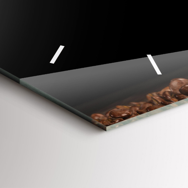 Horizontálne hodiny Šálka horúcej kávy