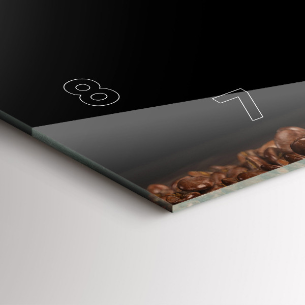 Horizontálne hodiny Šálka horúcej kávy