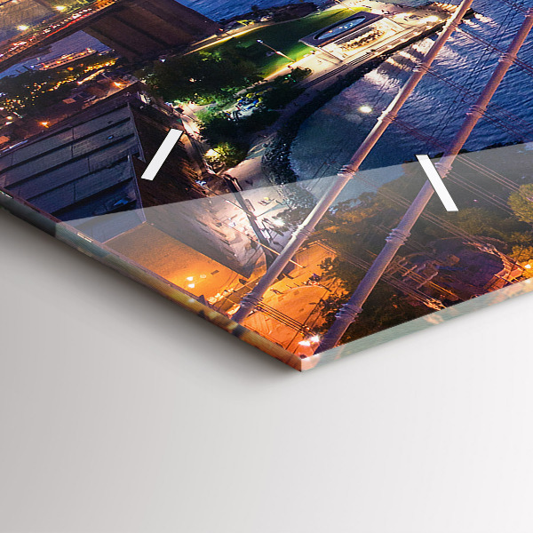 Horizontálne hodiny New York a západ slnka