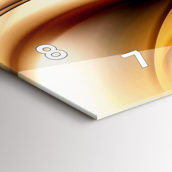 Horizontálne hodiny Vlnová abstrakcia