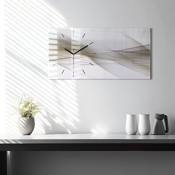 Horizontálne hodiny Svetlá abstrakcia