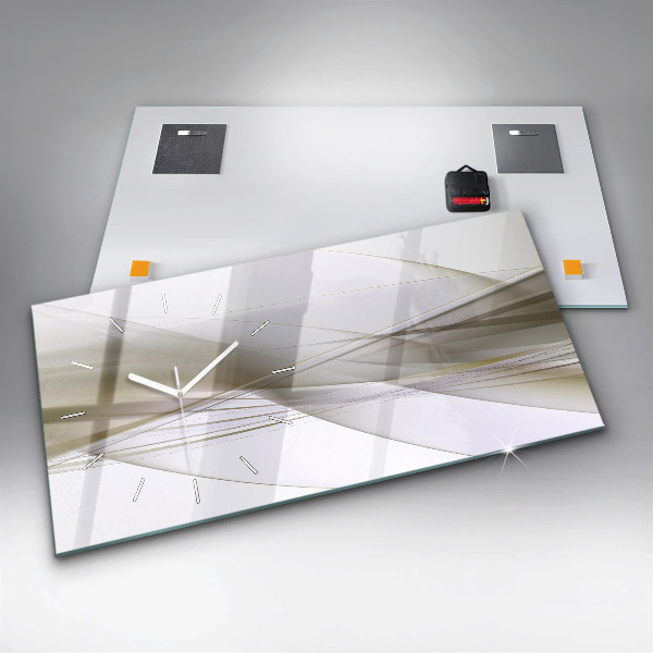 Horizontálne hodiny Svetlá abstrakcia