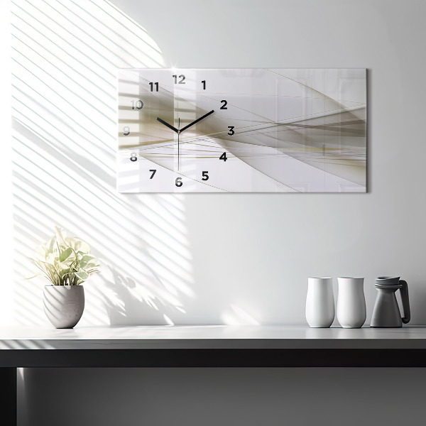 Horizontálne hodiny Svetlá abstrakcia