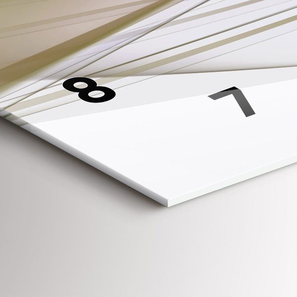 Horizontálne hodiny Svetlá abstrakcia