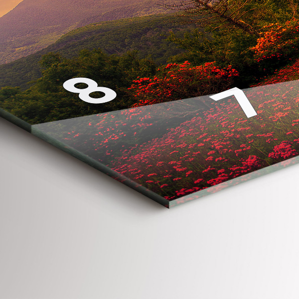 Horizontálne hodiny Láska strom srdca