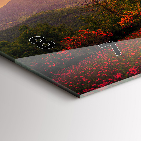 Horizontálne hodiny Láska strom srdca