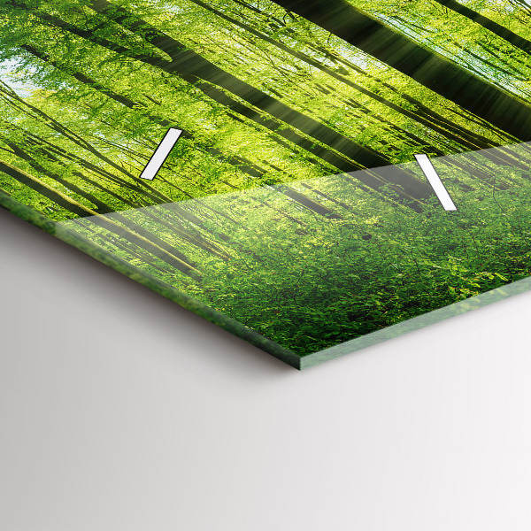 Horizontálne hodiny Prírodné lesné stromy