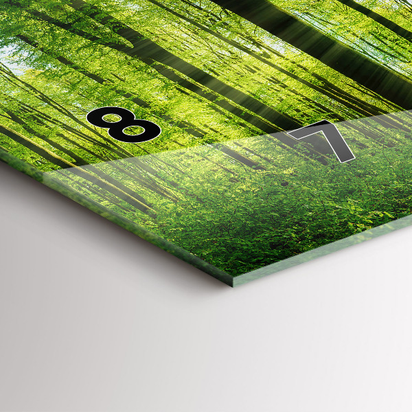 Horizontálne hodiny Prírodné lesné stromy