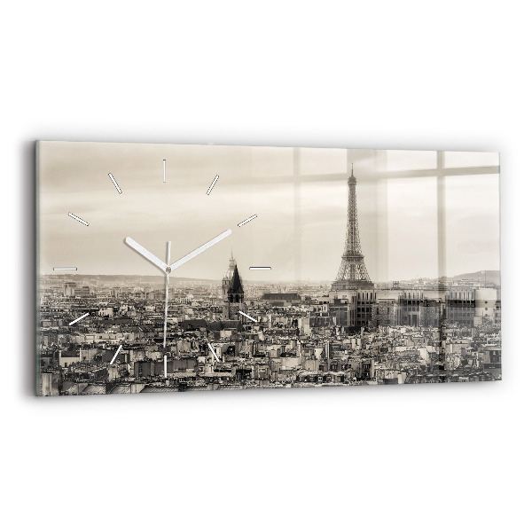 Horizontálne hodiny Panoráma Paríža