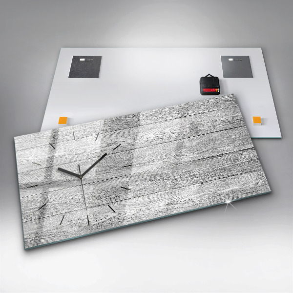 Horizontálne hodiny Drevené panely