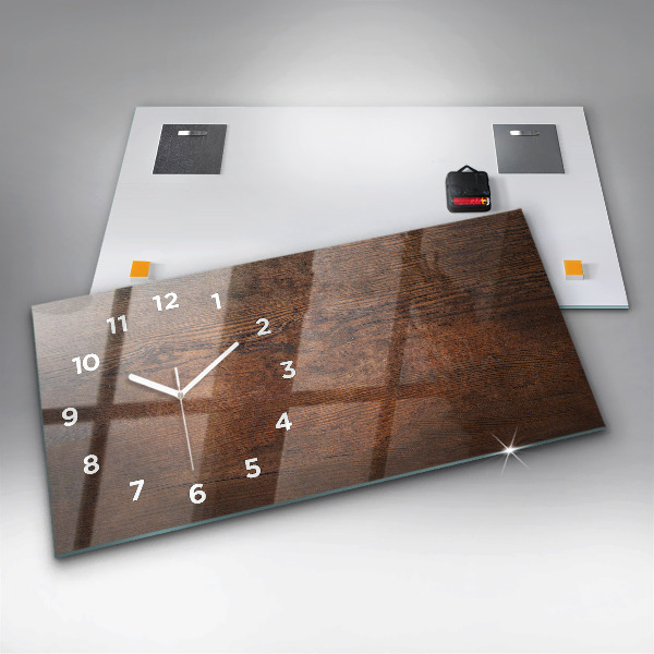 Horizontálne hodiny Staré drevo