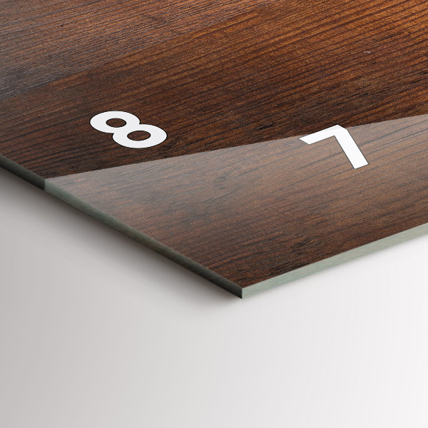 Horizontálne hodiny Staré drevo