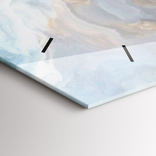 Horizontálne hodiny Mramorový vzor