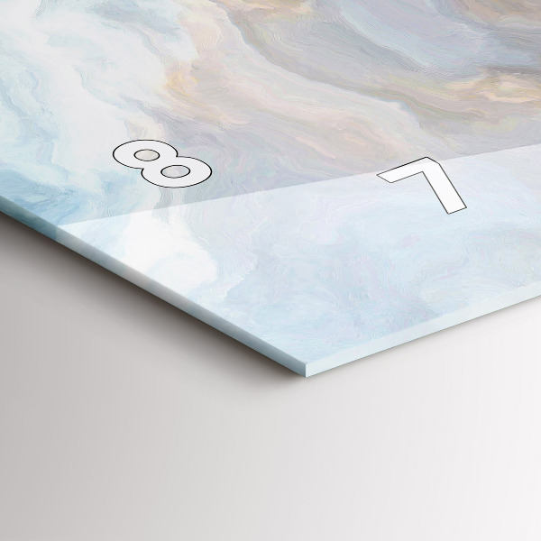 Horizontálne hodiny Mramorový vzor