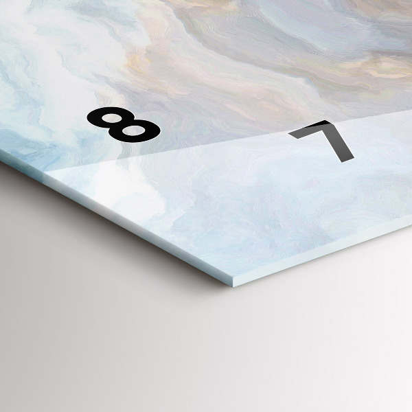 Horizontálne hodiny Mramorový vzor