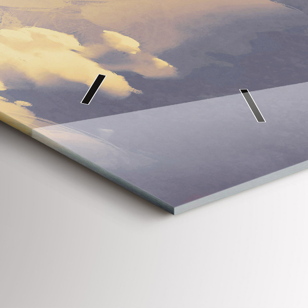 Horizontálne hodiny Papierové lode