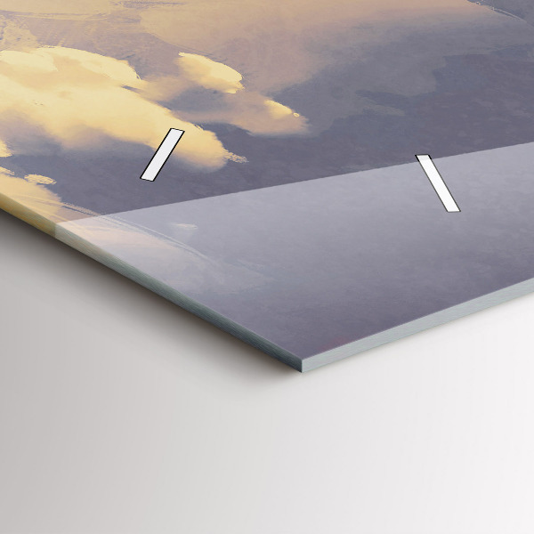 Horizontálne hodiny Papierové lode