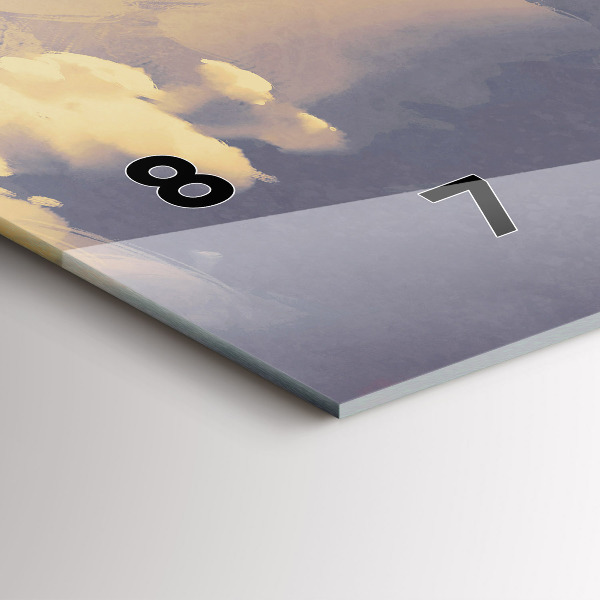 Horizontálne hodiny Papierové lode