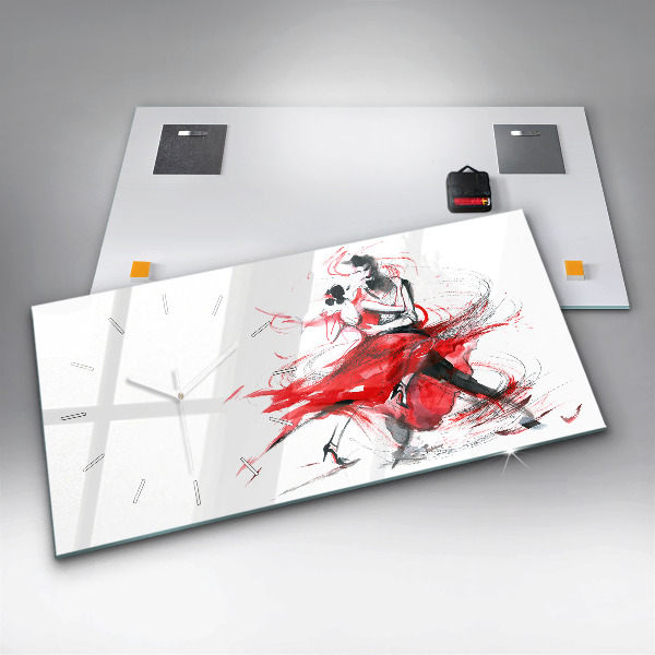 Horizontálne hodiny Tanečný pár