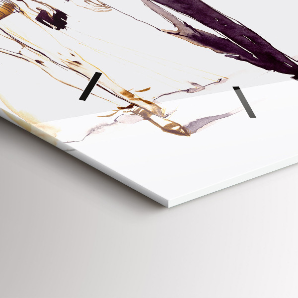 Horizontálne hodiny Žena a muž