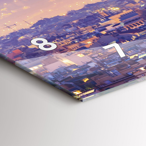 Horizontálne hodiny Pohľad na Barcelonu