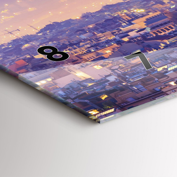 Horizontálne hodiny Pohľad na Barcelonu