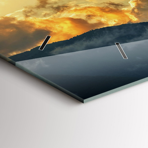 Horizontálne hodiny Let balónom v oblakoch