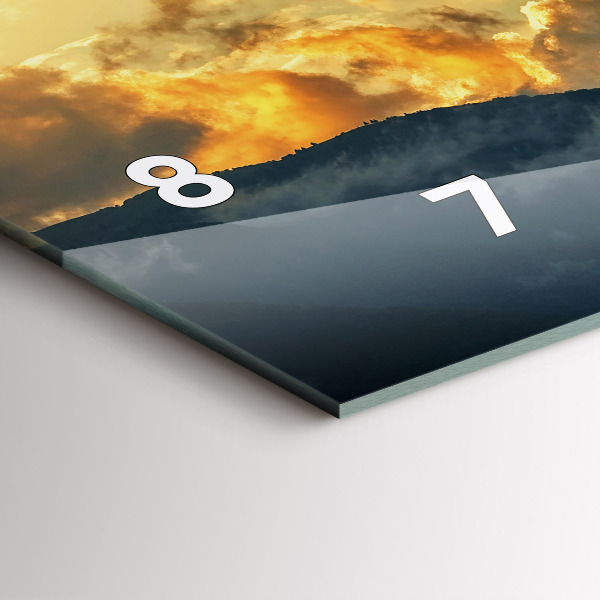 Horizontálne hodiny Let balónom v oblakoch