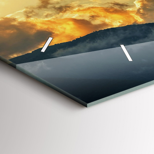 Horizontálne hodiny Let balónom v oblakoch