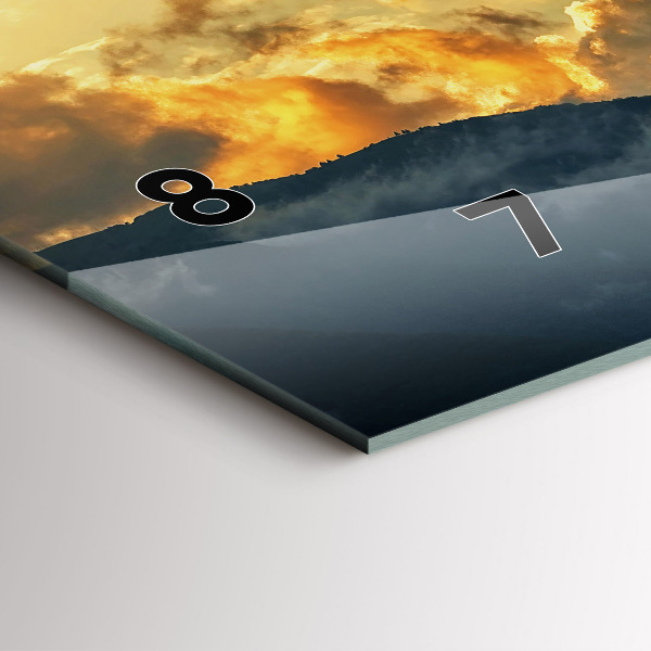 Horizontálne hodiny Let balónom v oblakoch