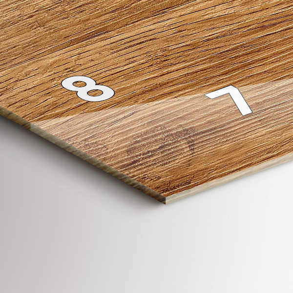 Horizontálne hodiny Svetlé drevo