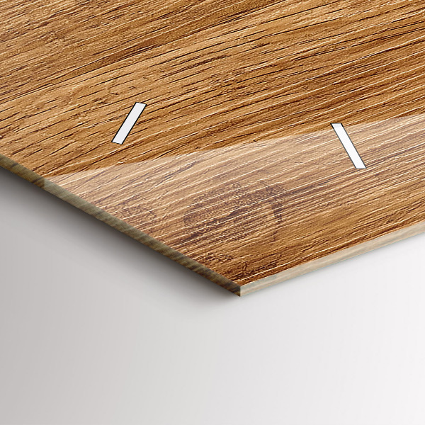 Horizontálne hodiny Svetlé drevo