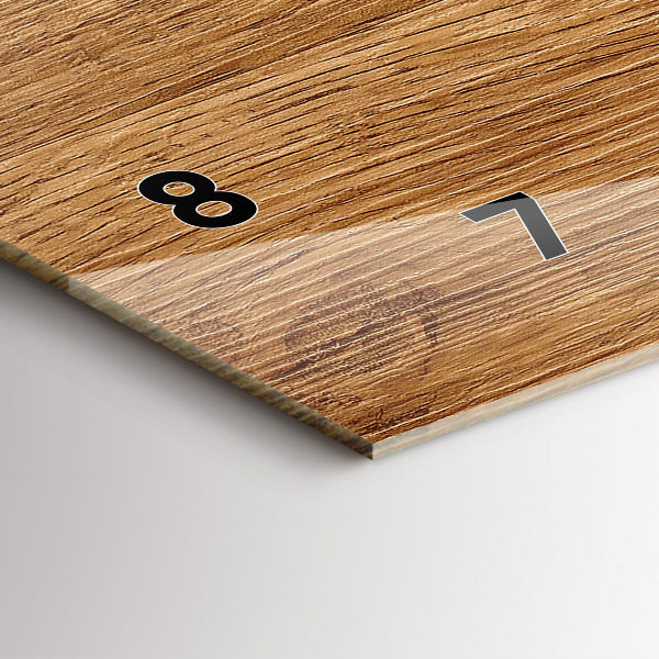 Horizontálne hodiny Svetlé drevo